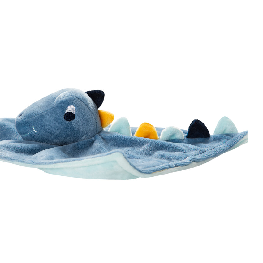 Doudou plat dinosaure Main Doudou plat dinosaure