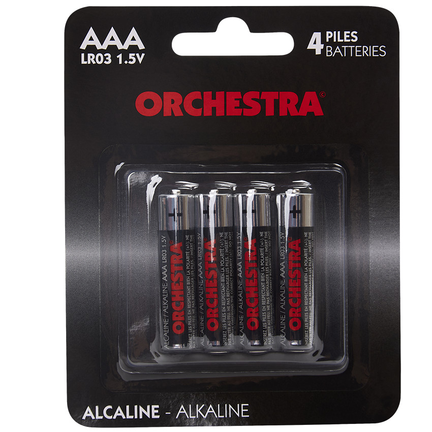 Pack de 4 pilas alcalinas AAA LR3  Additional Pack de 4 pilas alcalinas AAA LR3