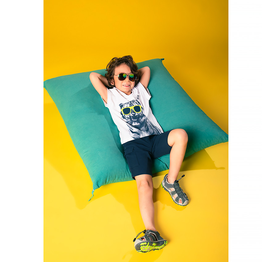 Conjunto de playa con camiseta sin mangas con capucha y bermuda para niño  Additional Conjunto de playa con camiseta sin mangas con capucha y bermuda para niño