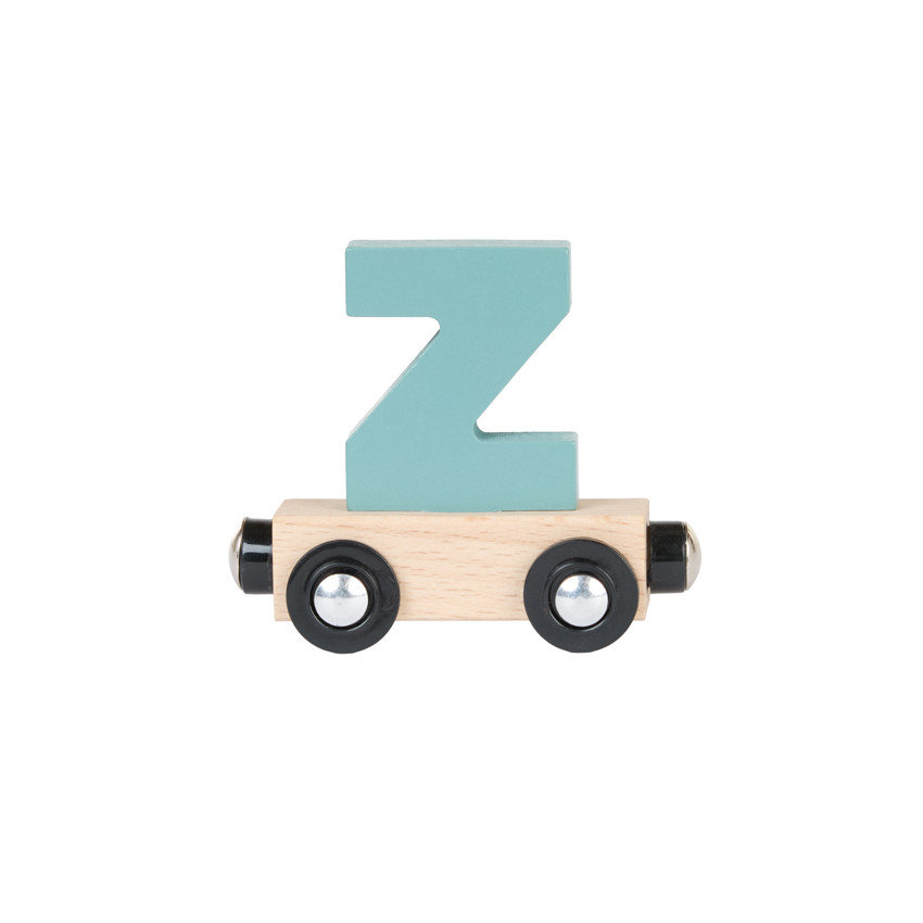Wagon de madera con letra "Z" - verde 