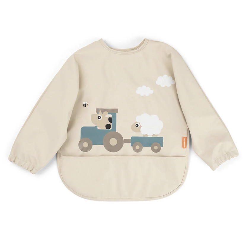 Babero impermeable con bolsillo y manga larga Tiny Farm arena 
