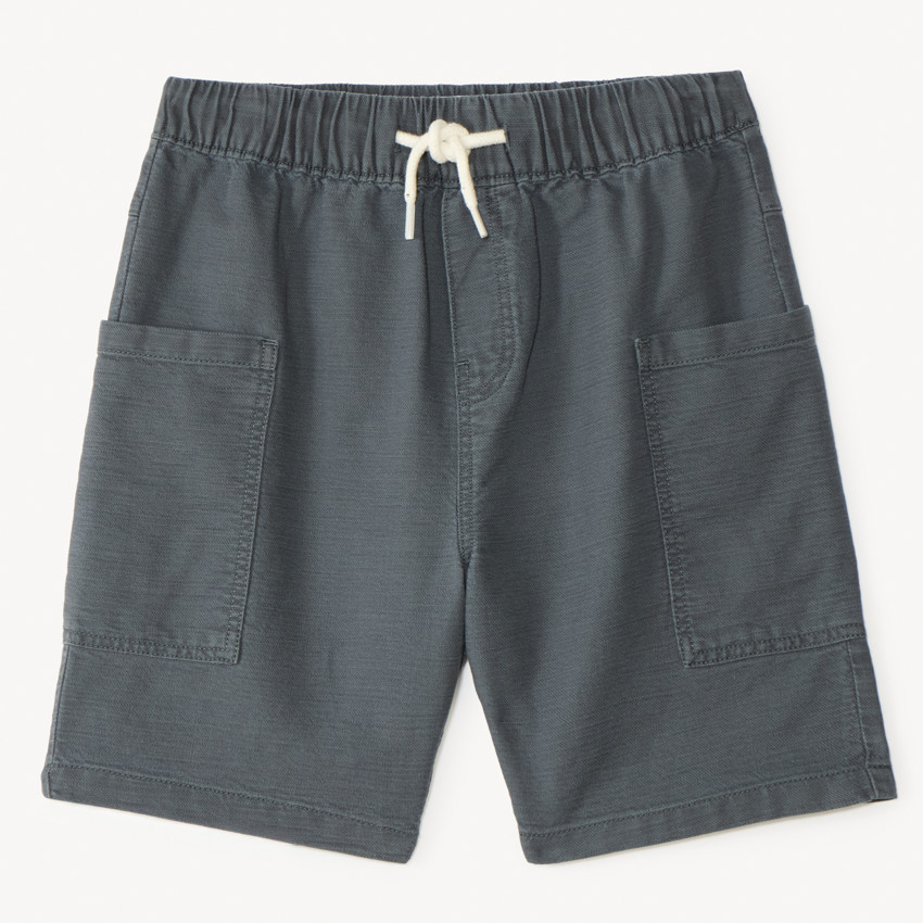 Bermudas lisas con bolsillos de carpintero para niño 