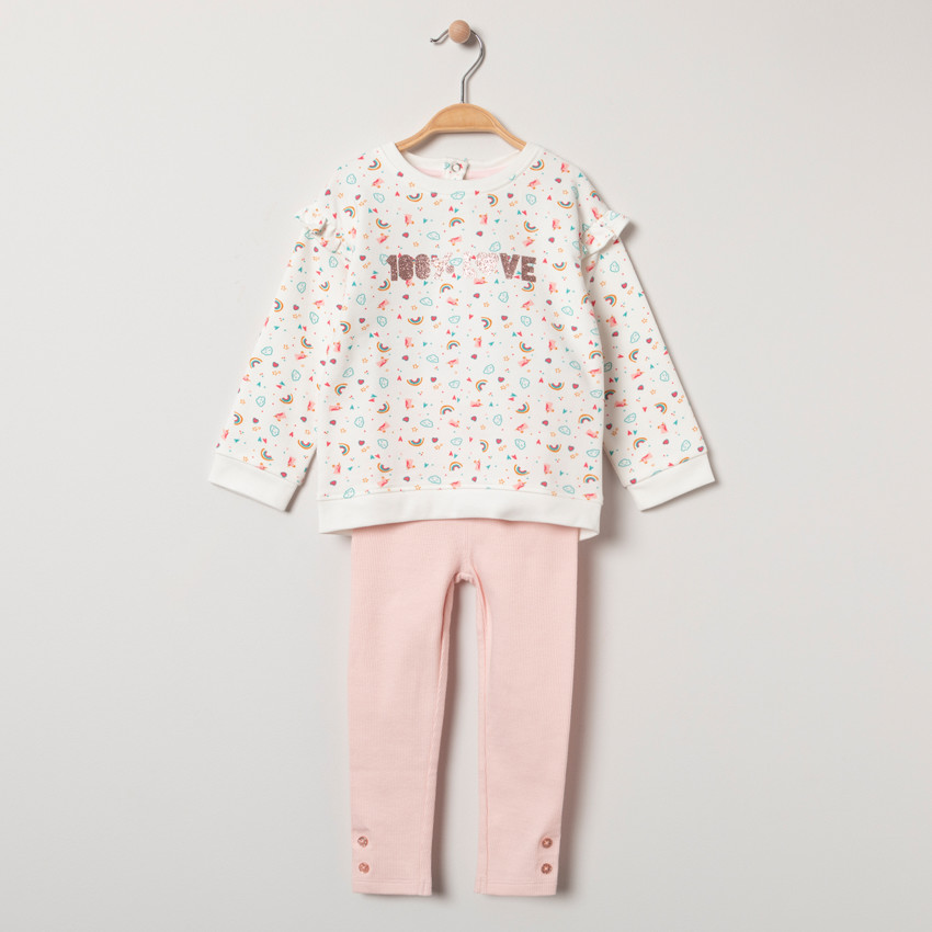 Jogging con sudadera con  motivos  de fantasías 