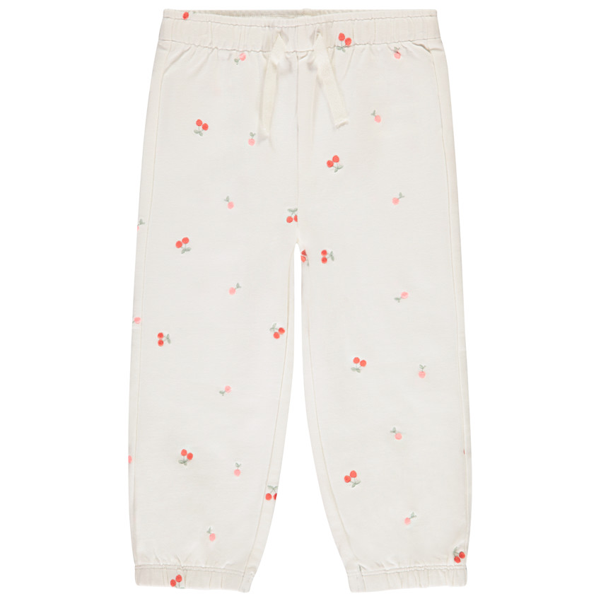 Pantalón jogging de felpa con bordados para bebé niña 