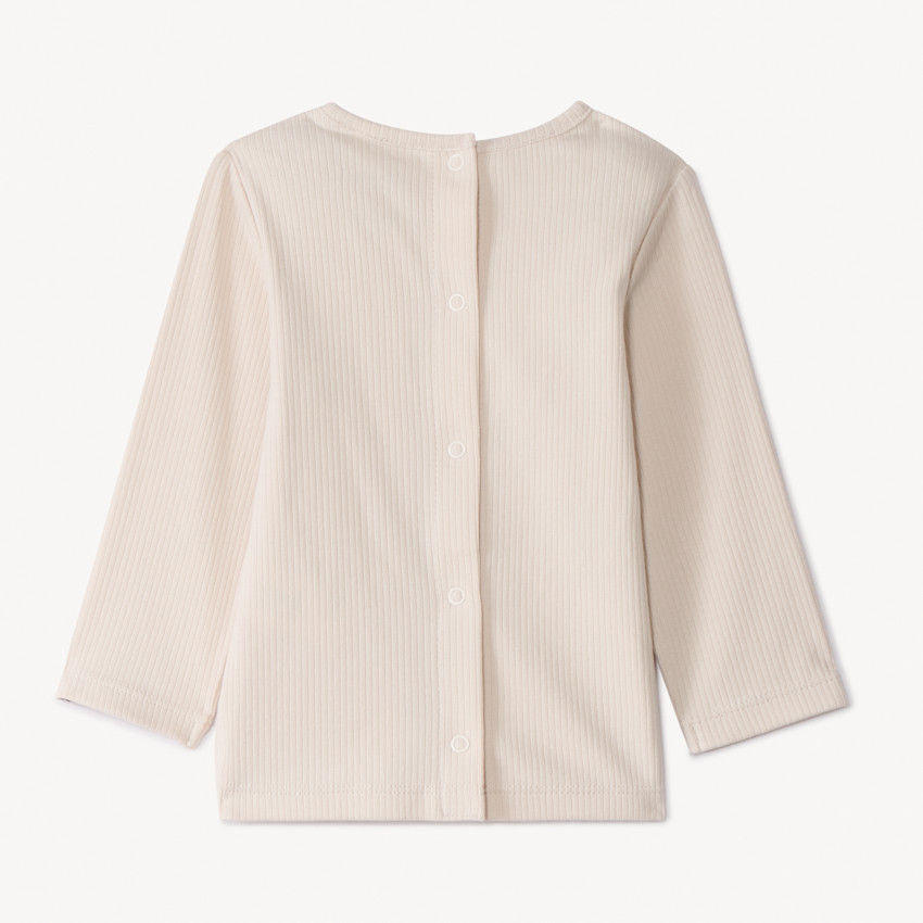 Conjunto de 2 piezas con peto estampado de ositos para bebé 