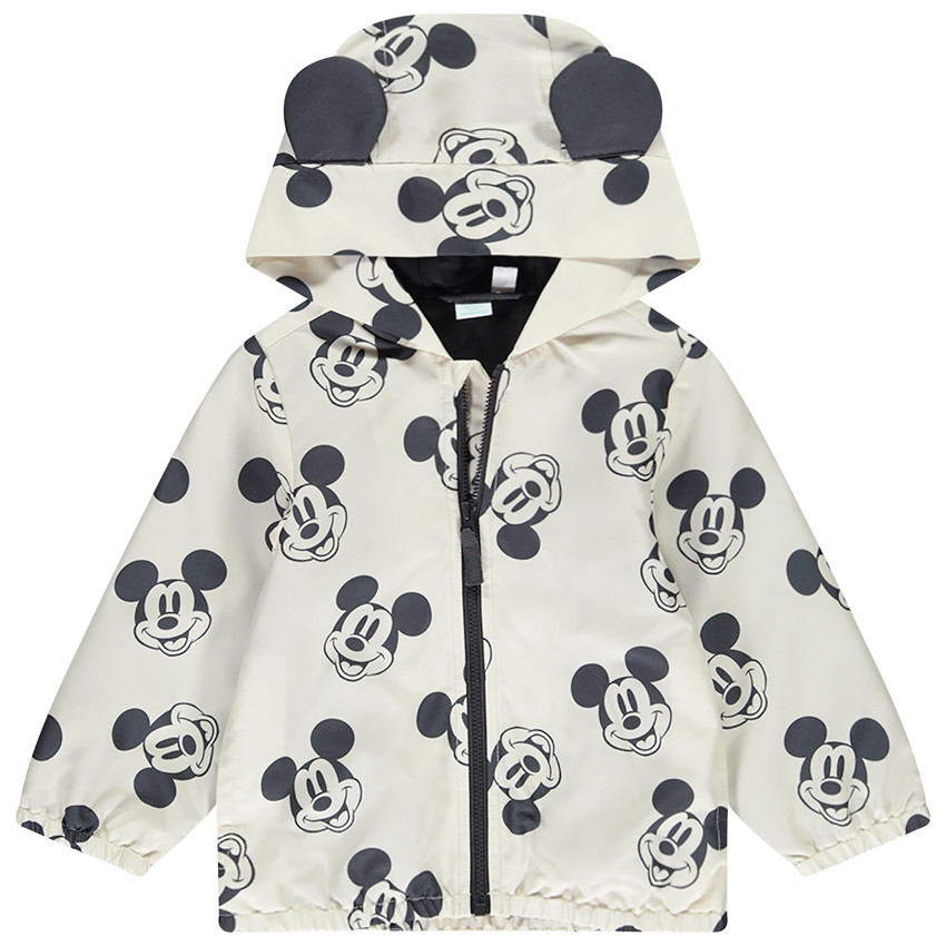 Cortavientos con capucha estampado Mickey Disney para bebé niño 