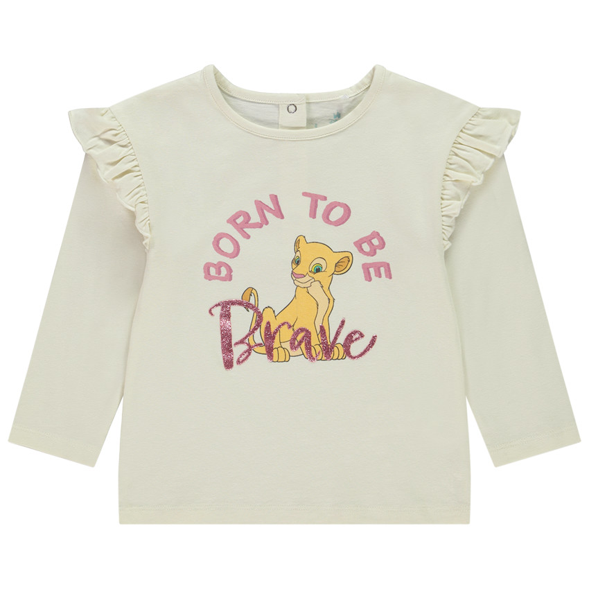 Camiseta de manga larga con volantes Nala Disney para bebé niña 