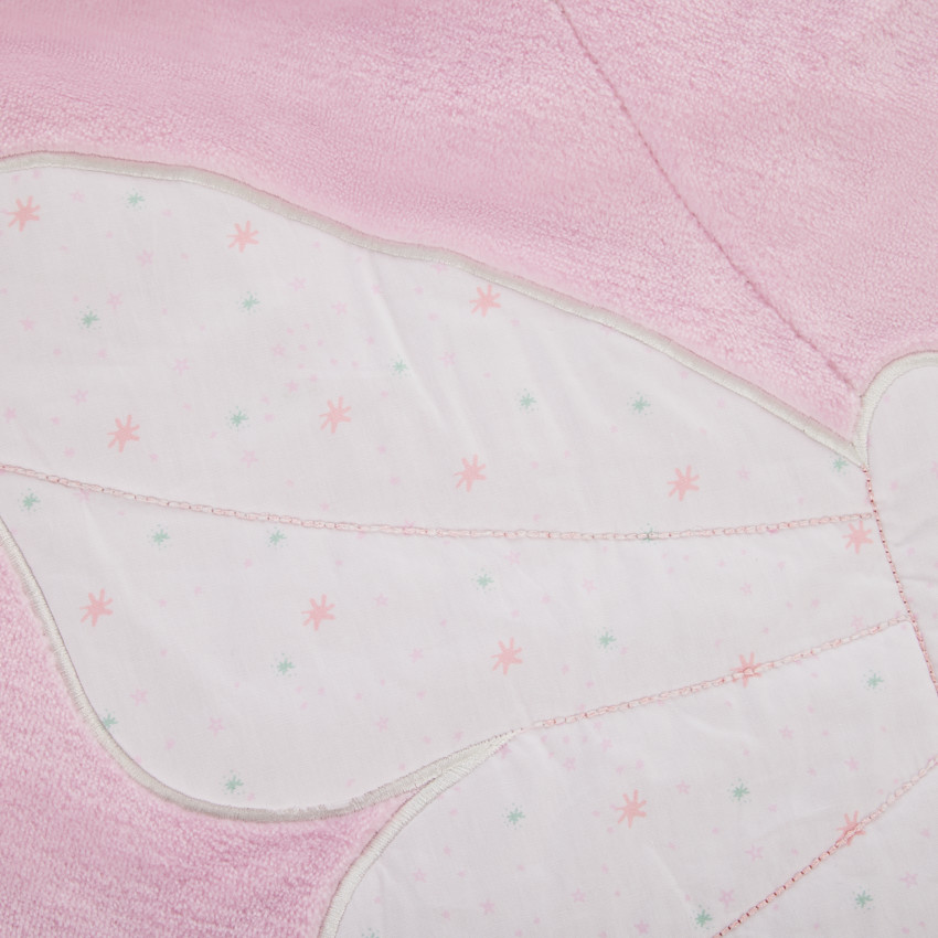 Alfombra de parque bicolor 70 x 95 cm con estampado de mariposas 