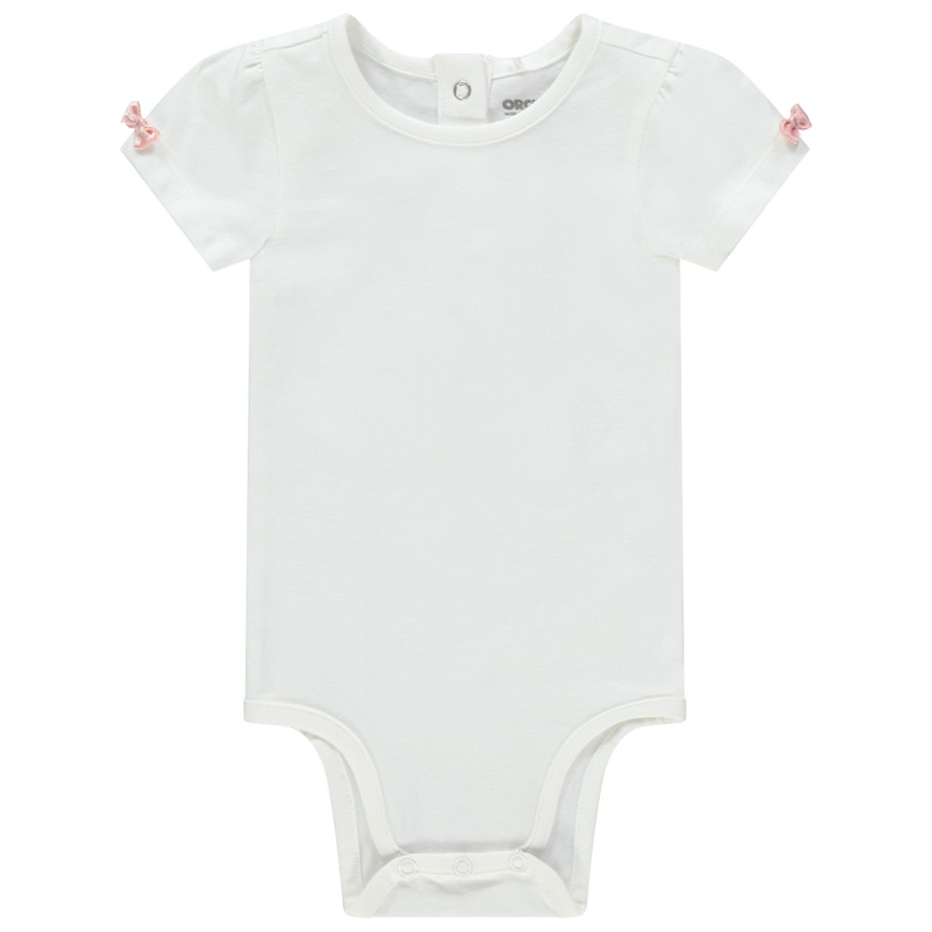 Body manga corta con lacitos 