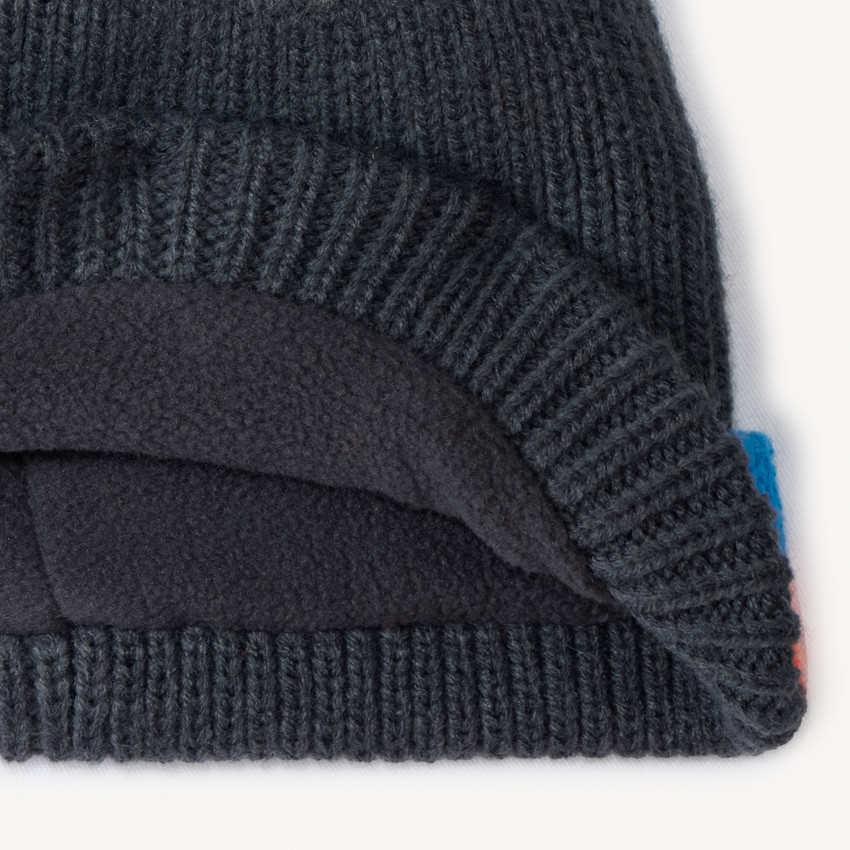 Bonnet de ski doublé micropolaire pour garçon 