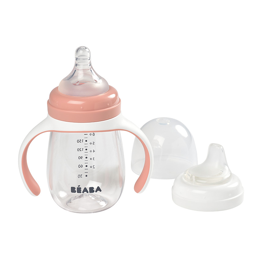 Biberon d'apprentissage 2 en 1 210 ml - Old Pink  Additional Biberon d'apprentissage 2 en 1 210 ml - Old Pink