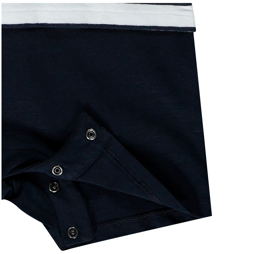 Lot de 2 combinaisons courtes imprimé voiliers pour bébé garçon 