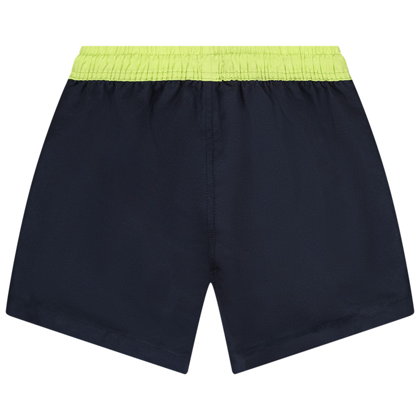 Bañador de microfibra bicolor y estampado para niño 