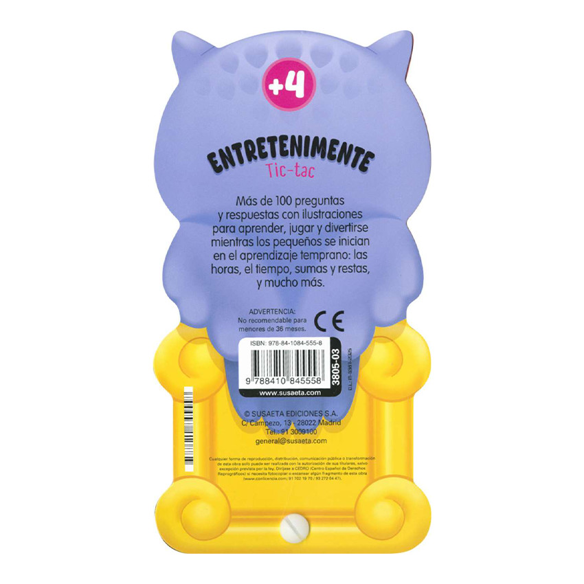 Libro Entretenimente Tic Tac +4 años 
