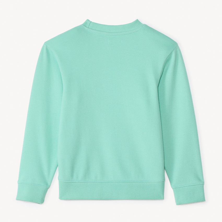 Sudadera de piqué con estampado decorativo para niño 