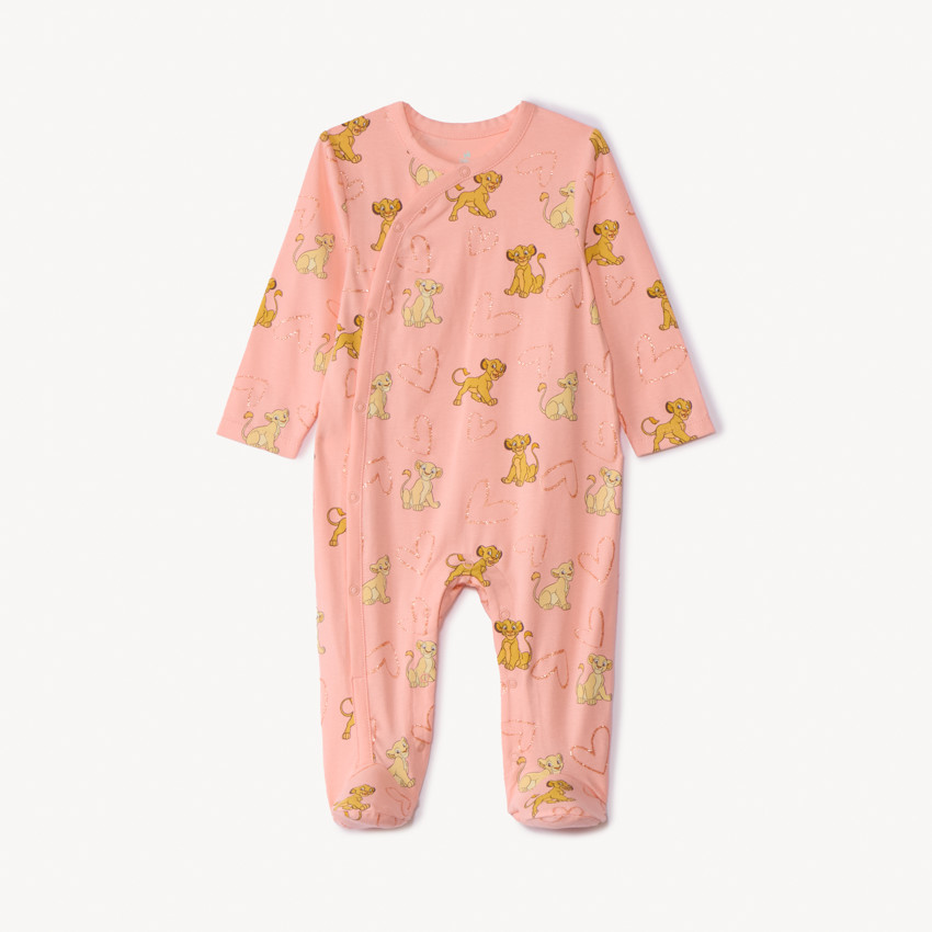 Lote de 2 peleles El Rey León Disney para bebé niña con aperturas diferentes según la edad 