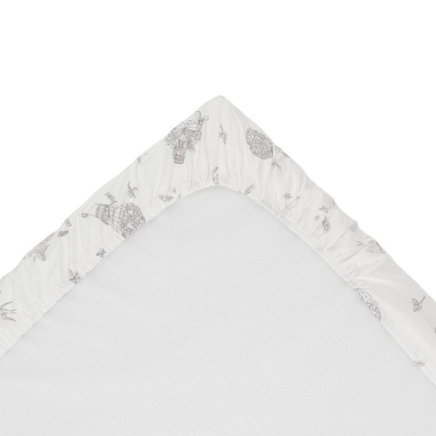 Sábana bajera cuna 60x120 cm Pack 2 uds. Globe crudo 