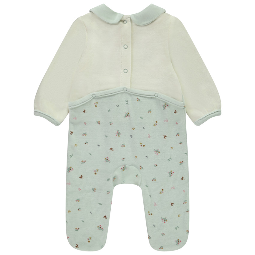 Pelele de terciopelo fantasía efecto 2 en 1 para bebé niña  Additional Pelele de terciopelo fantasía efecto 2 en 1 para bebé niña