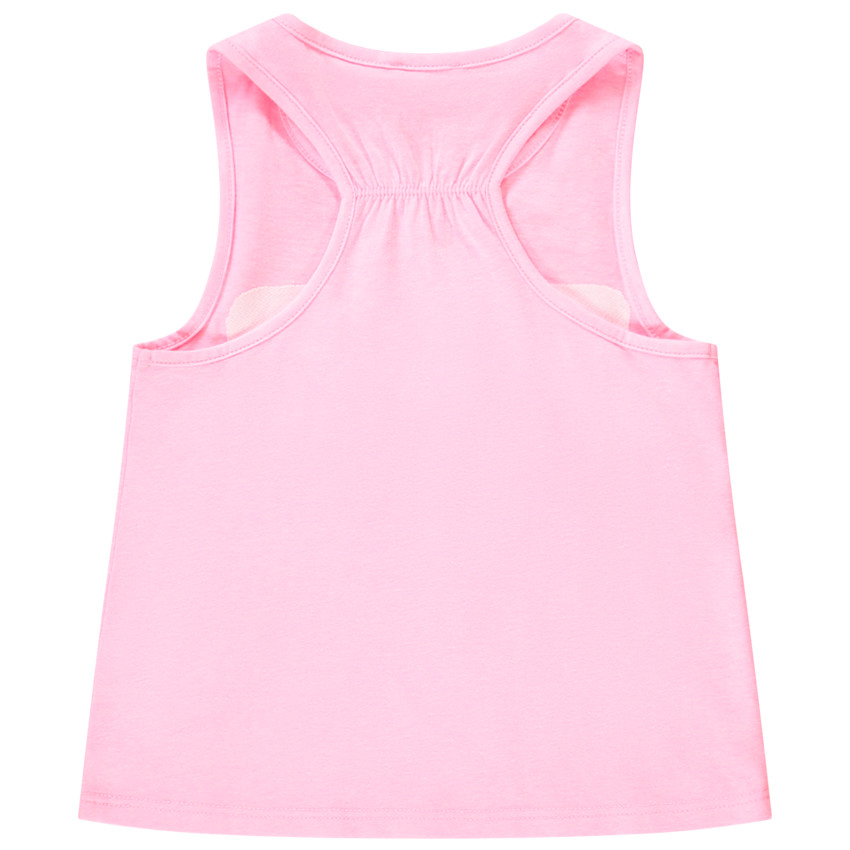 Camiseta sin mangas con parche de mariposa de tul y lentejuelas niña 