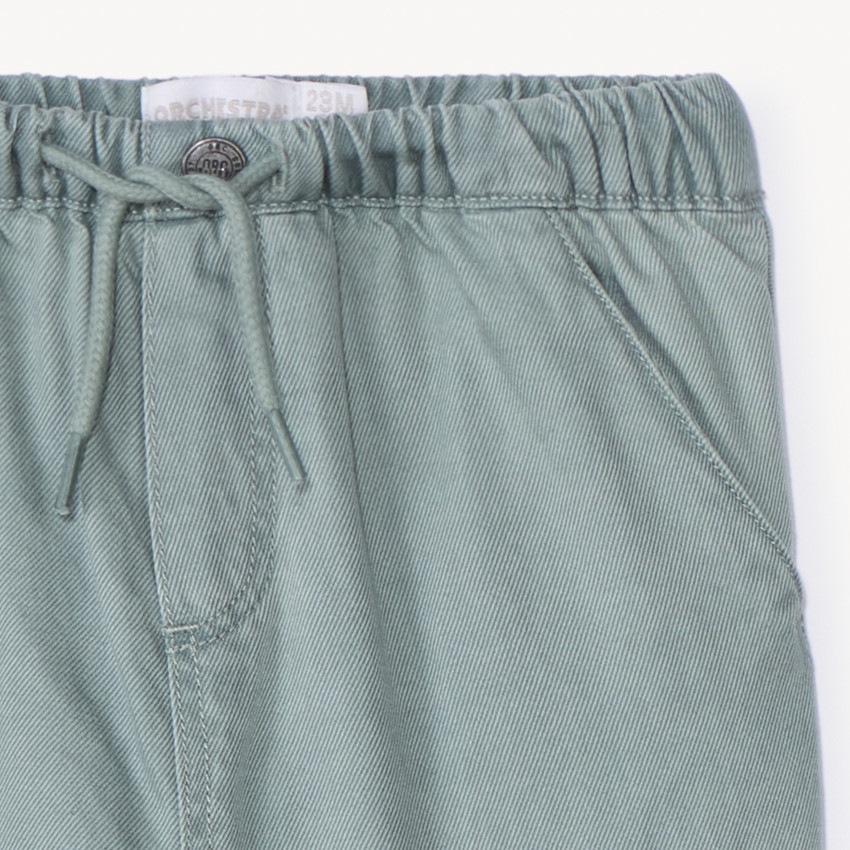 Pantalón cargo de tela forrada para bebé niño. 