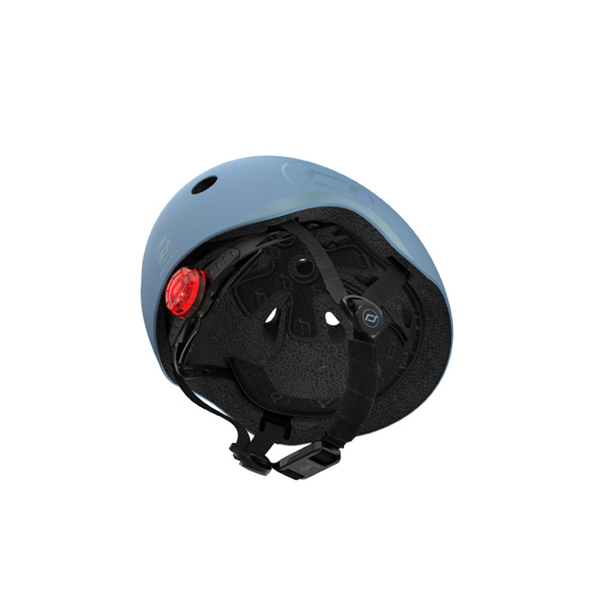 Casco infantil Scoot&Ride S-M 51-55cm Steel gris azul 