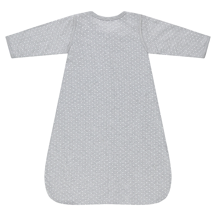 Saquito de punto con estampado de lunares y mangas desmontables 