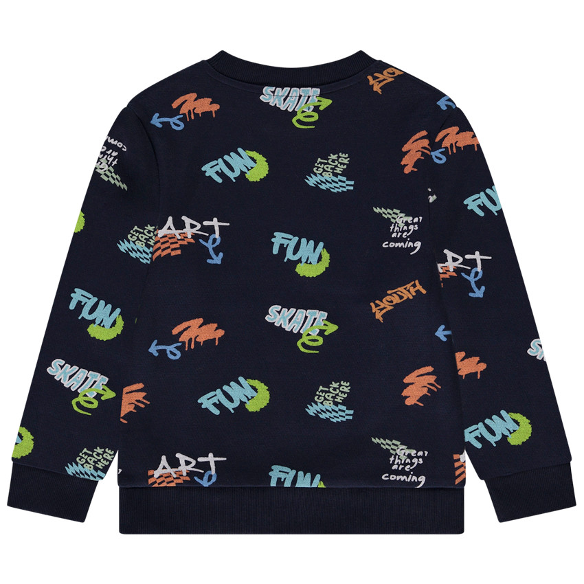 Sudadera estampada graffitis para niño 