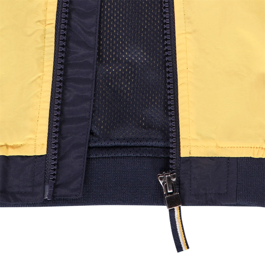 Chubasquero con capucha de nylon efecto twill colorblock y forro de malla para bebé niño 