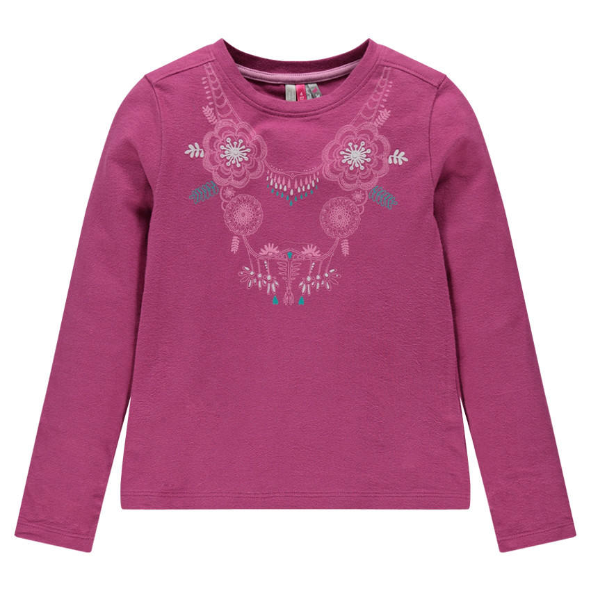 Camiseta manga larga con estampado 