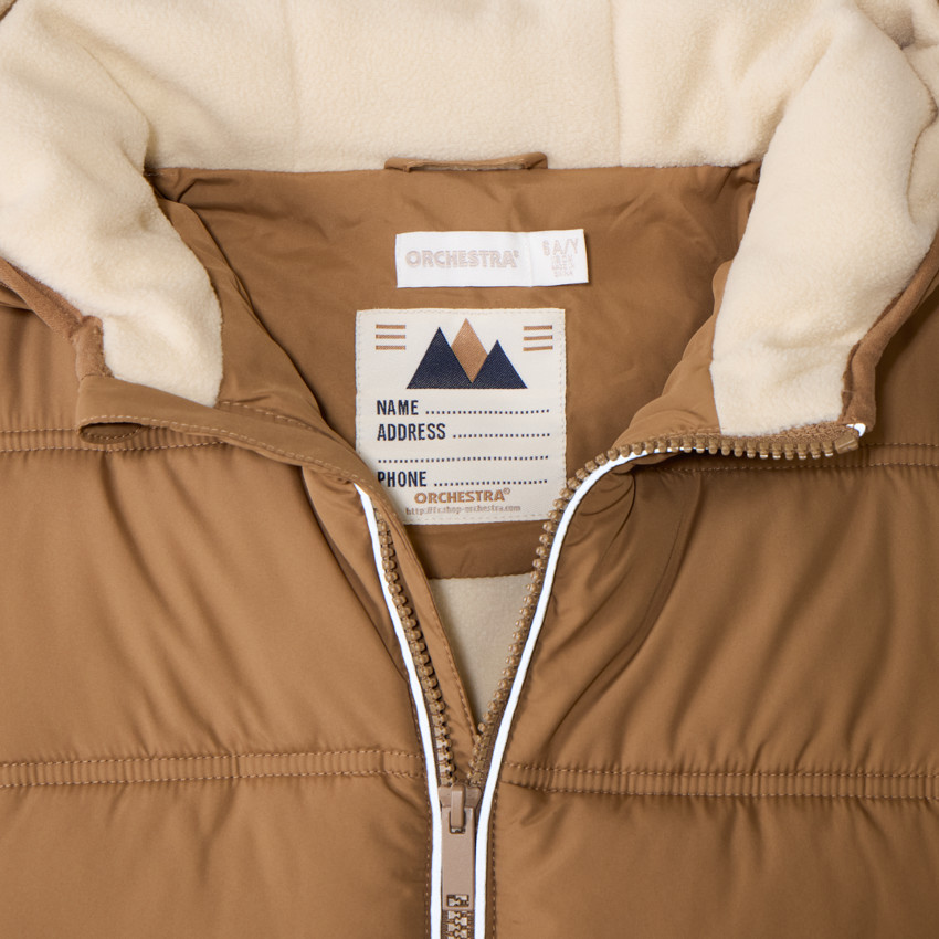 Anorak acolchado con forro de micropolar para niño 