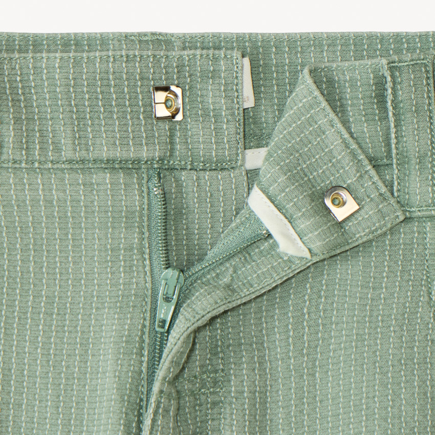 Bermudas de tela texturizada con efecto rayado para niño 