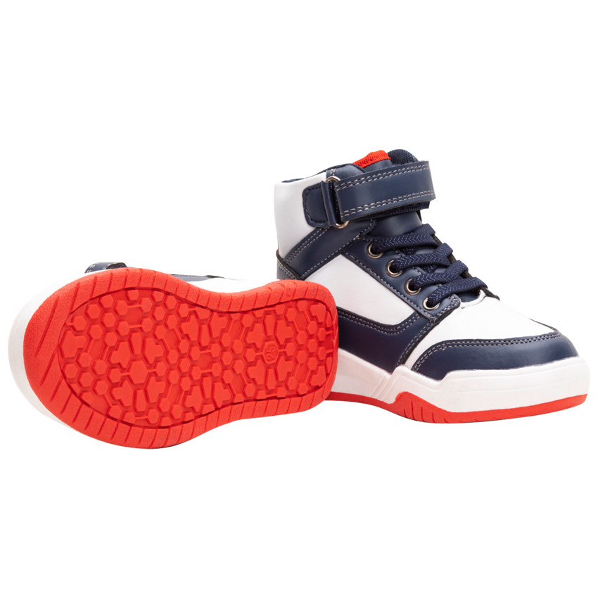 Zapatillas subidas tricolores con velcro y cordones del 28 al 35 