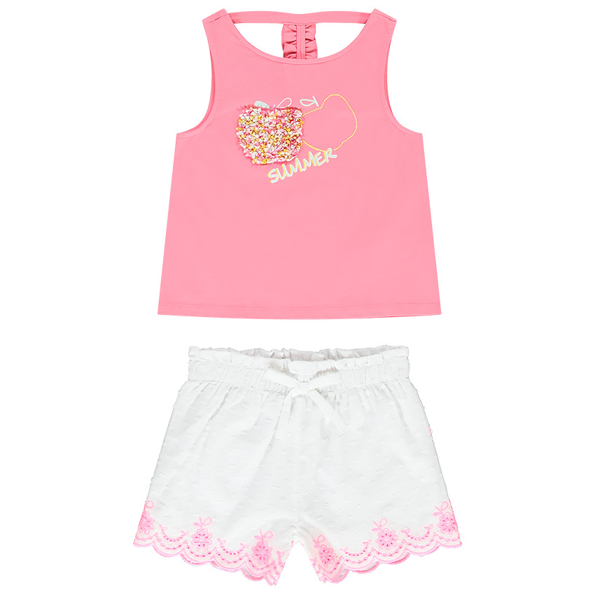 Ensemble de plage débardeur et short pour fille 