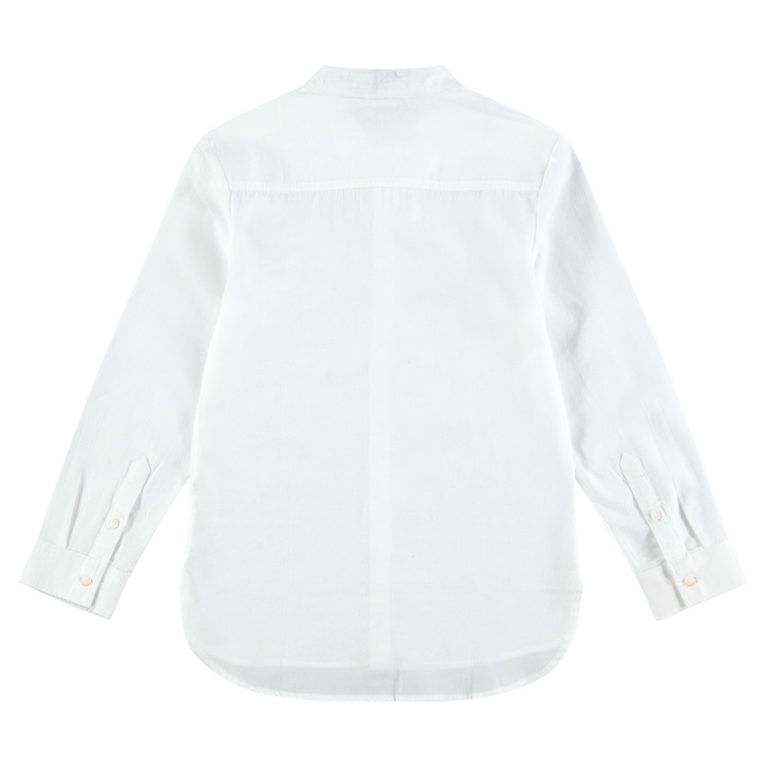 Júnior - Camisa de algodón de fantasía con bolsillos con solapa y botones 