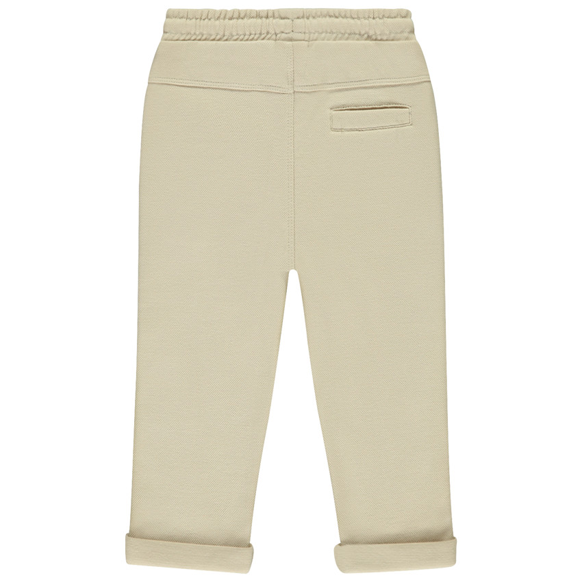 Pantalón liso con cordón ajustable para bebé niño 