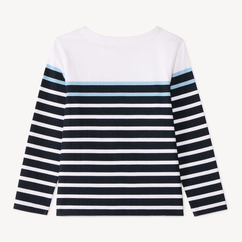 Playera de rayas de manga larga para niño 