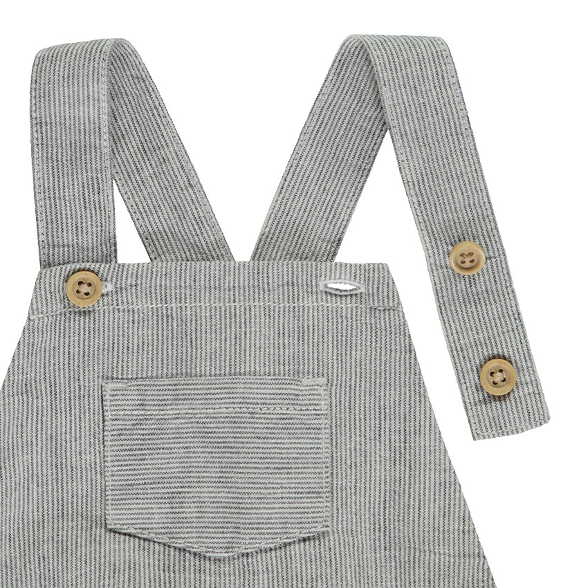 Conjunto 2 piezas con pelele a rayas para bebé niño 