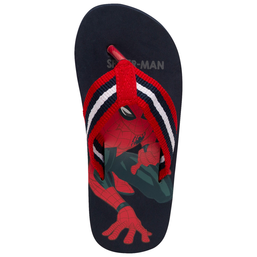 Chanclas con tira de rayas y estampado de Spiderman Main Chanclas con tira de rayas y estampado de Spiderman