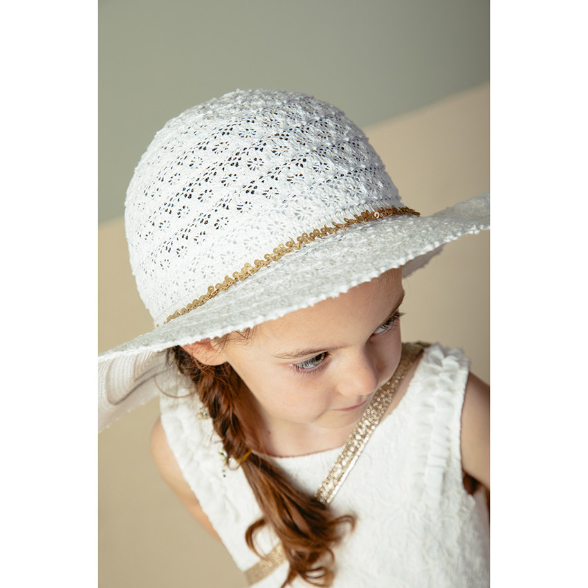 Sombrero efecto bordado con lentejuelas  Additional Sombrero efecto bordado con lentejuelas