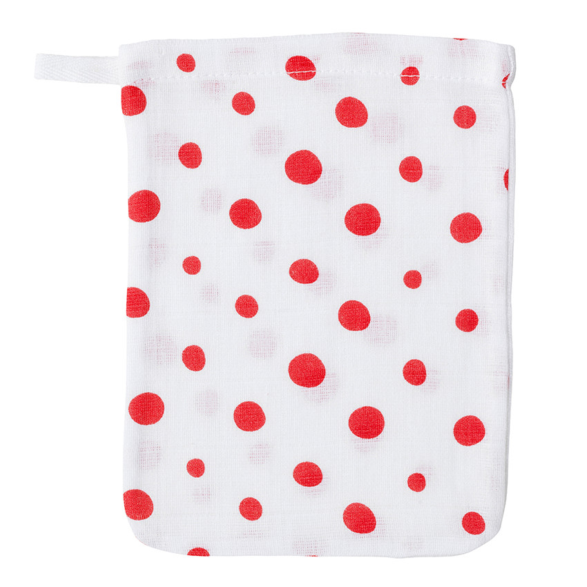 Kit de 4 manoplas de baño de gasa de algodón 