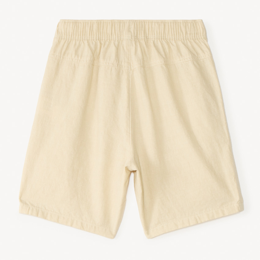 Bermudas de tela con efecto lino para niño 
