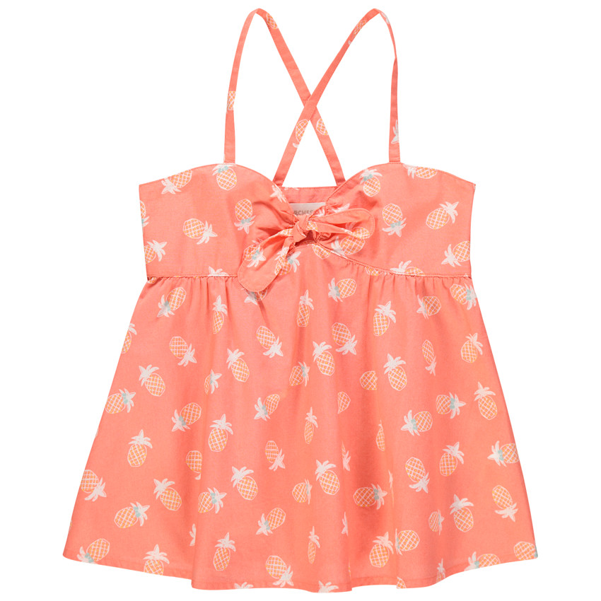 Túnica tirantes finos print piñas 