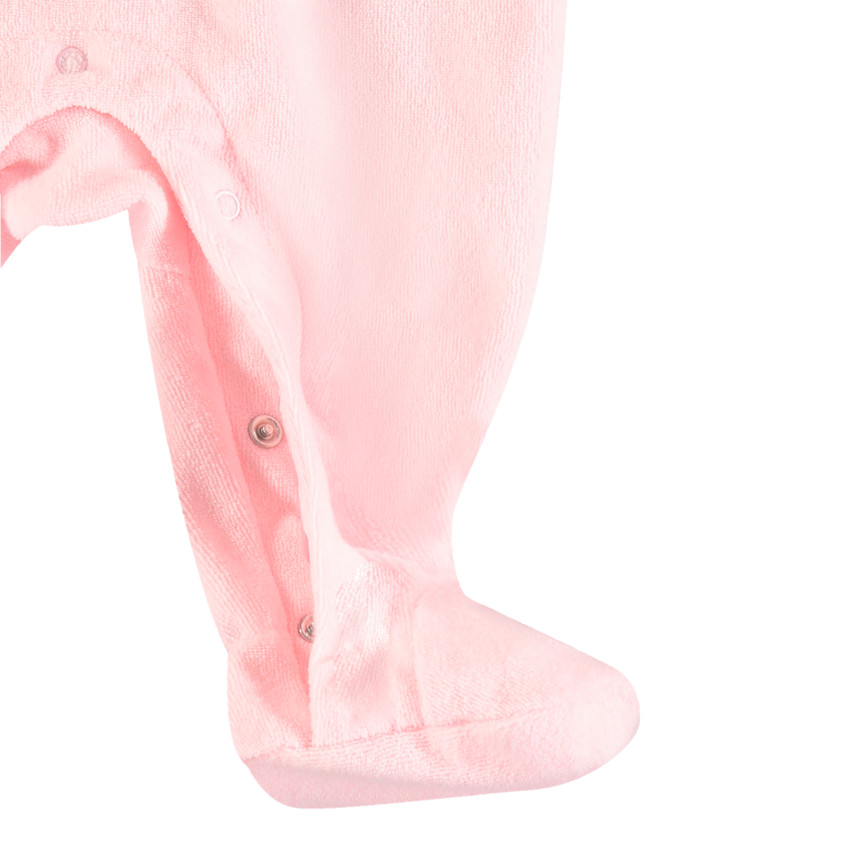 Pelele de terciopelo motivo nube con lazo 