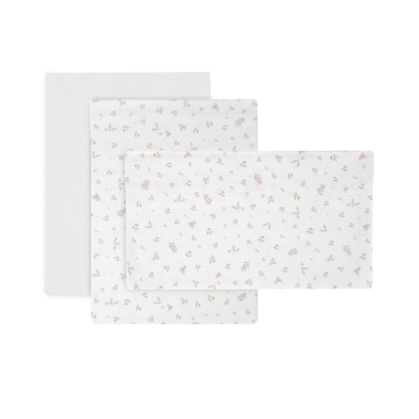 Juego de sábanas 3 piezas para Maxicuna de 70 Plumeti Rosa 