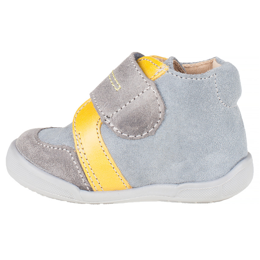 Botas bajas de piel serraje 