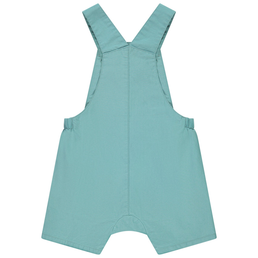 Salopette corta bordado palmera para bebé niño 