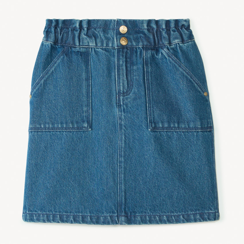 Falda corta de denim niña 