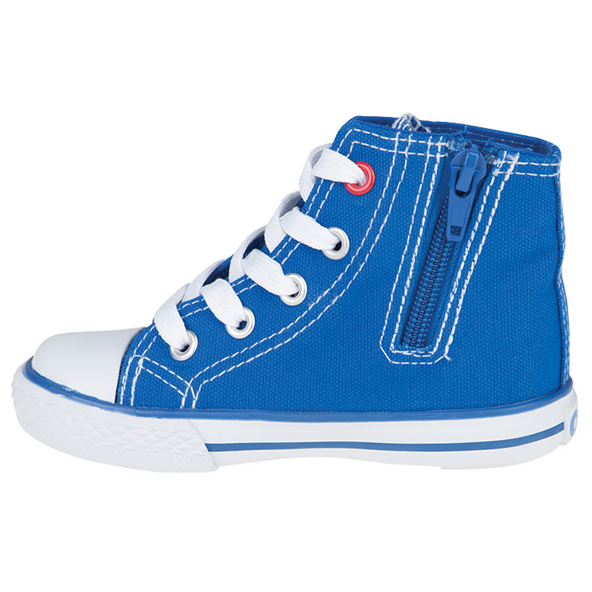Baskets montantes à lacets avec patch drapeau du 28 au 35   Additional Baskets montantes à lacets avec patch drapeau du 28 au 35