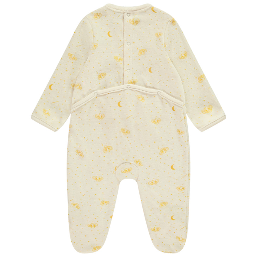 Pack de 2 peleles de terciopelo El Rey León Disney para bebé con aperturas adaptadas a la edad. 