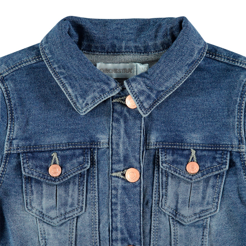 Chaqueta de felpa efecto desgastado con bolsillos  Additional Chaqueta de felpa efecto desgastado con bolsillos